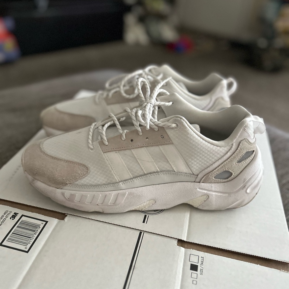 adidas ZX 22 Boost White Athletic Shoes